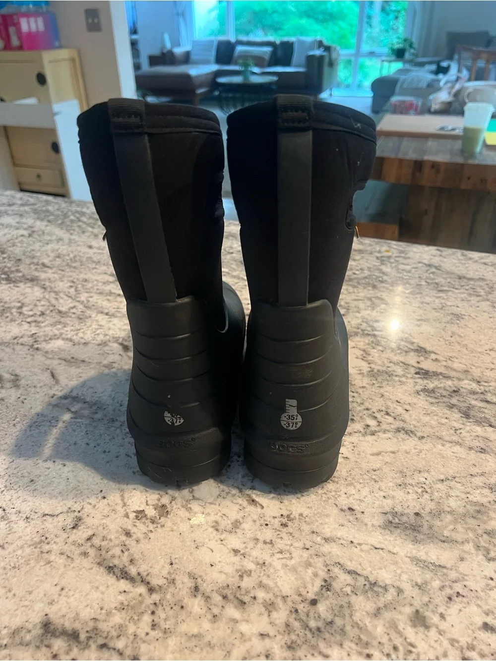 Bogs Kids Black Waterproof Pull-On Rain Boots